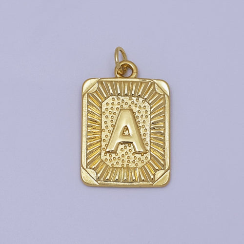 24k Gold Filled Initial Letter Charm A-Z