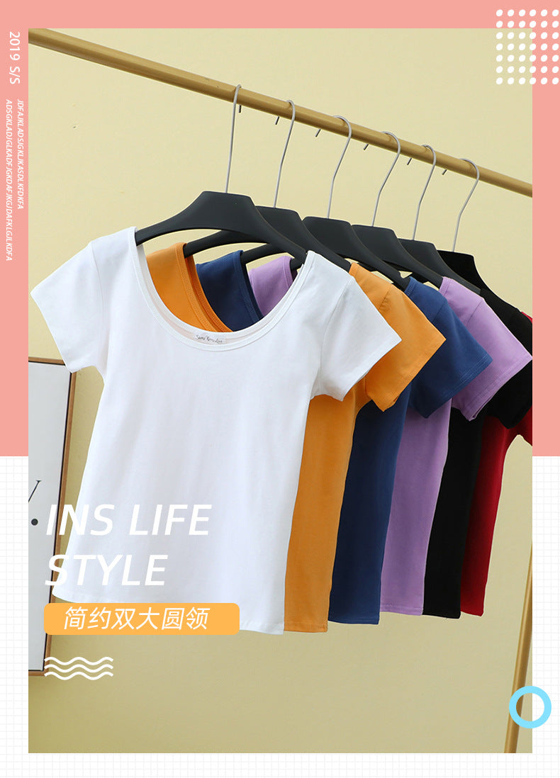 U‑Neck Slim Fit T‑Shirt