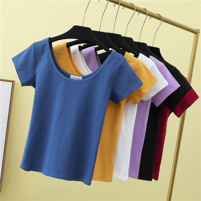 U‑Neck Slim Fit T‑Shirt