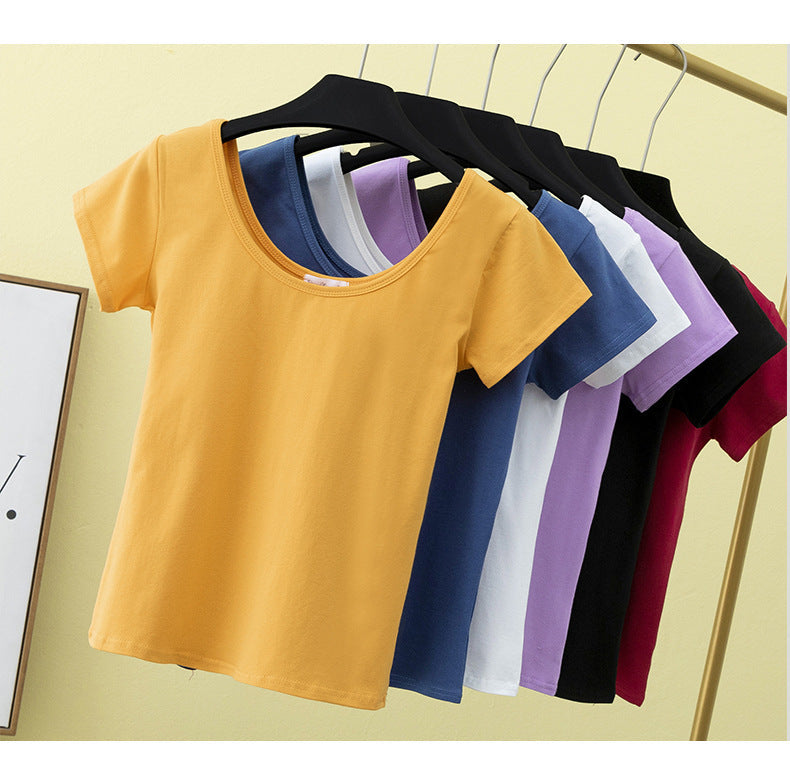 U‑Neck Slim Fit T‑Shirt