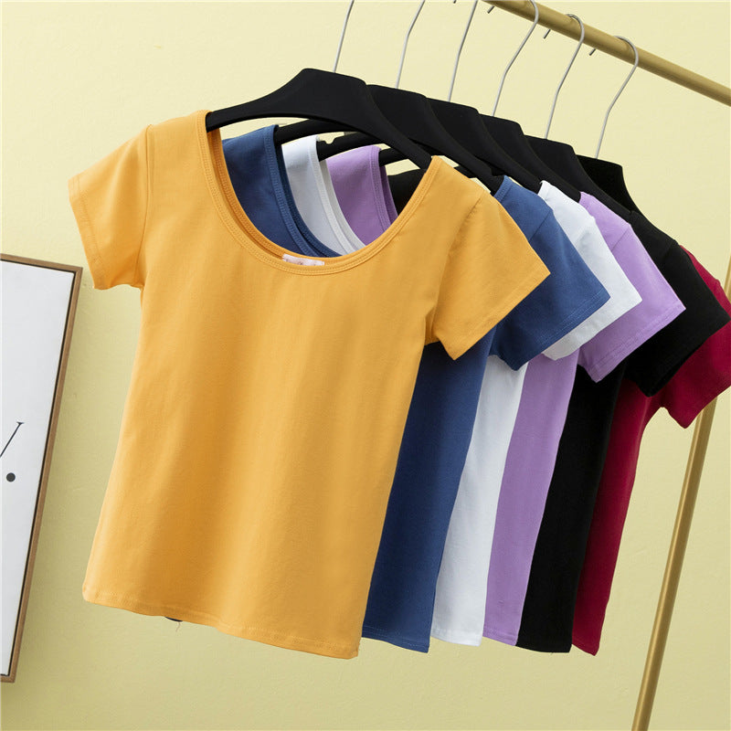 U‑Neck Slim Fit T‑Shirt