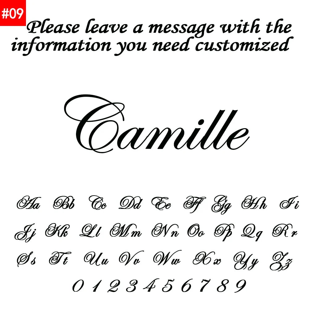 Personalized Name Letter Necklace Stainless Steel Pendant