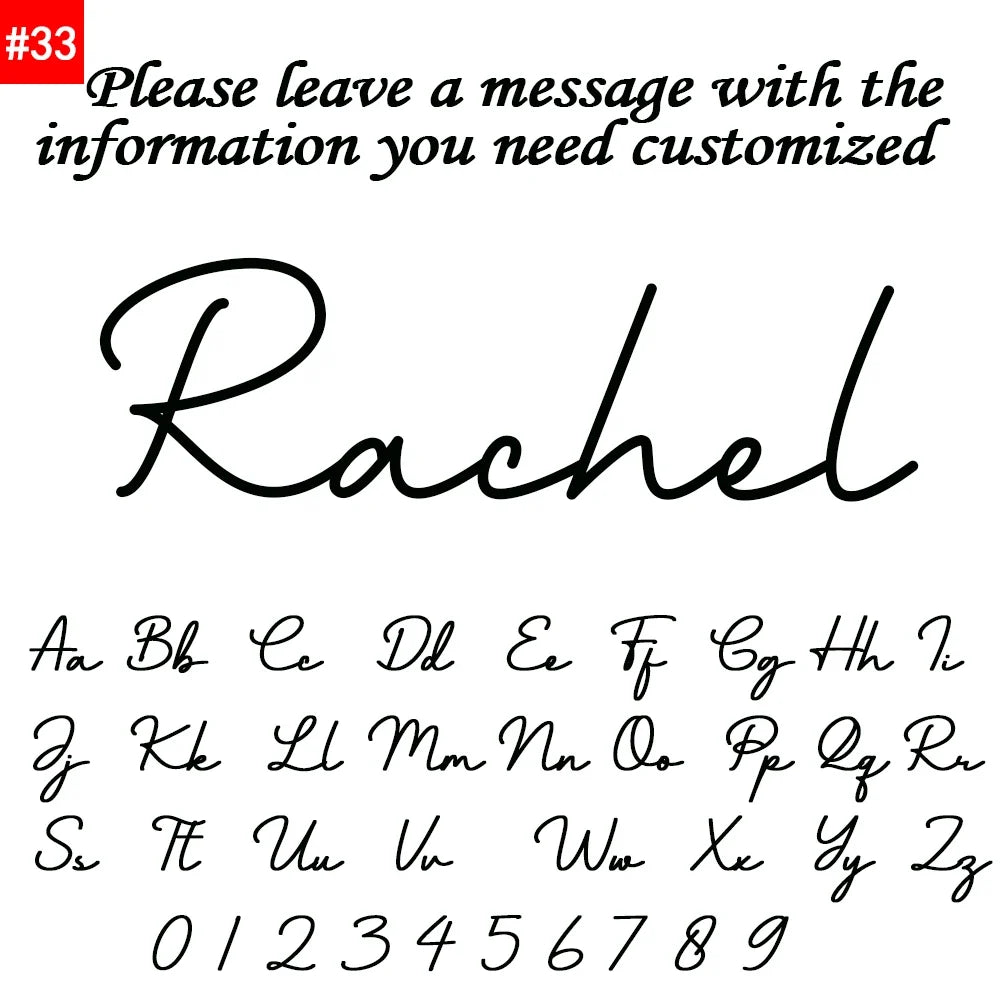 Personalized Name Letter Necklace Stainless Steel Pendant