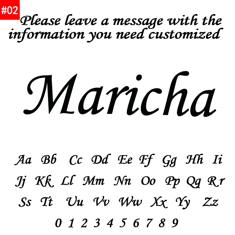 Personalized Name Letter Necklace Stainless Steel Pendant