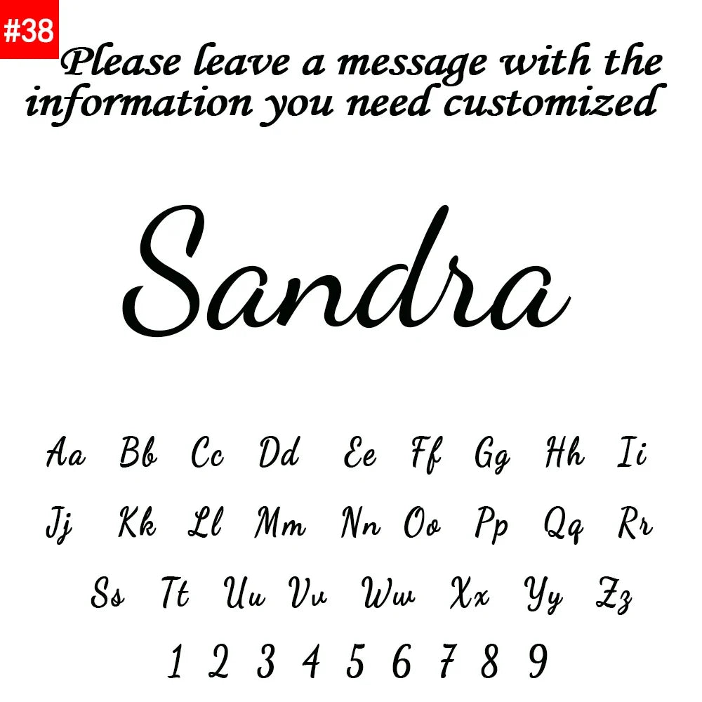 Personalized Name Letter Necklace Stainless Steel Pendant