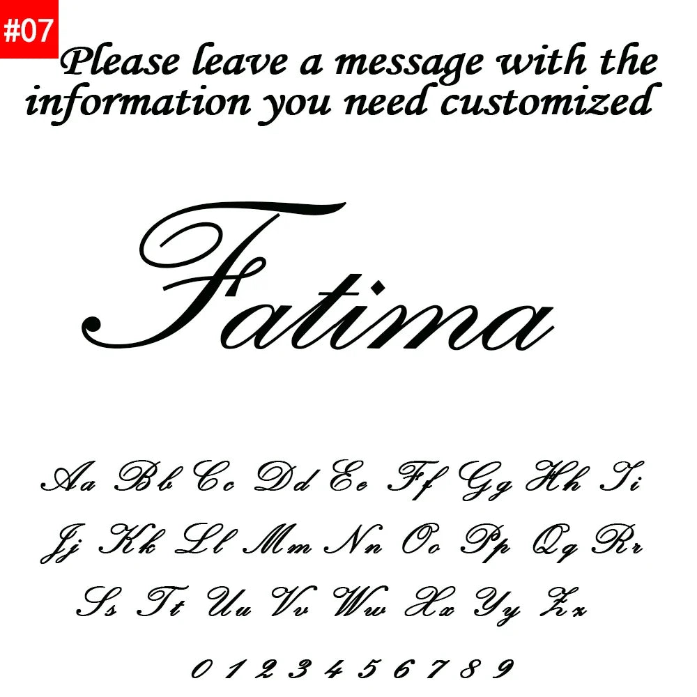 Personalized Name Letter Necklace Stainless Steel Pendant