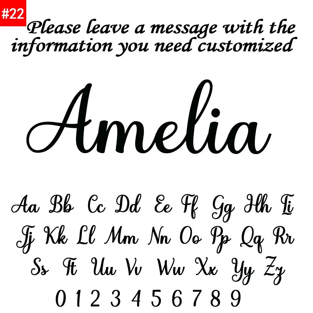 Personalized Name Letter Necklace Stainless Steel Pendant